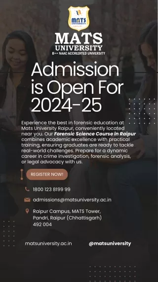 experience the best in forensic education at mats