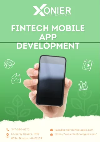 Fintech Mobile App Development with Xonier Technologies