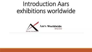 AARS Exhibitions Worldwide | Exhibition stand design