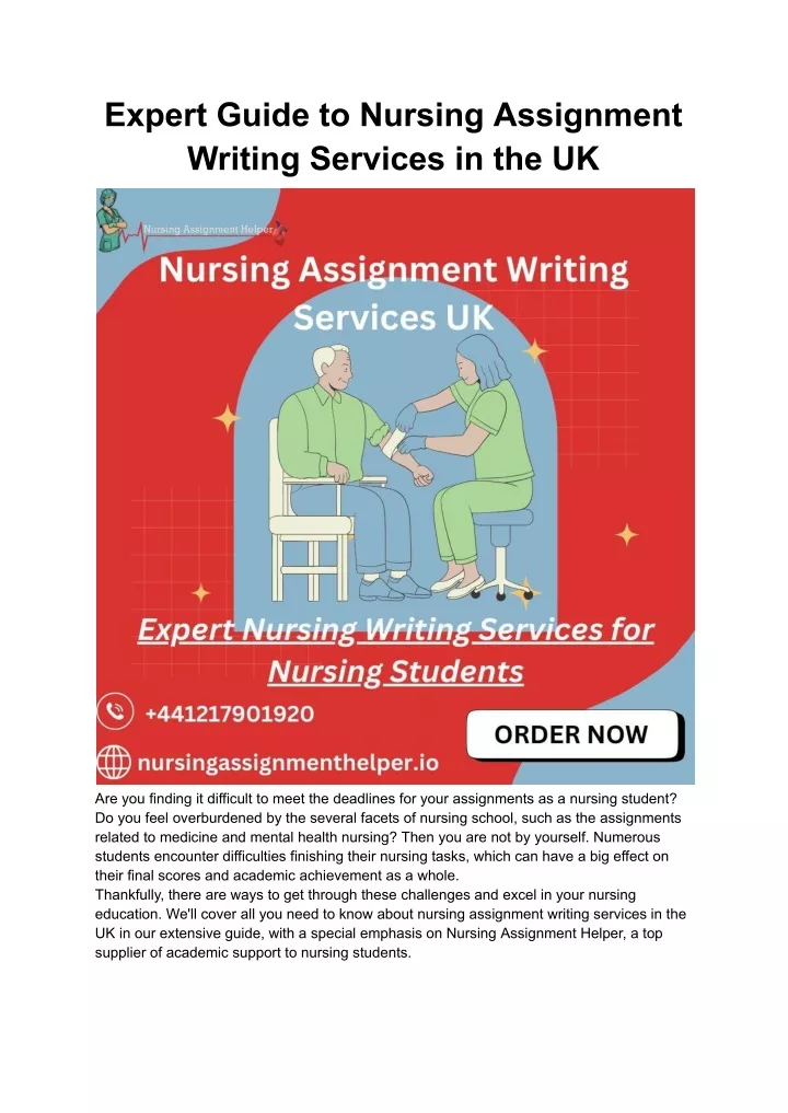 expert guide to nursing assignment writing