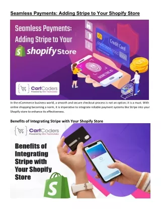 How to Add Stripe to Your Shopify Store-A Detailed PDF Guide