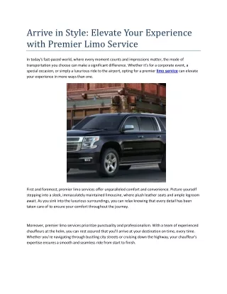 limo service