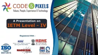 Best IETM Level 4 Software Development Company Code and Pixels