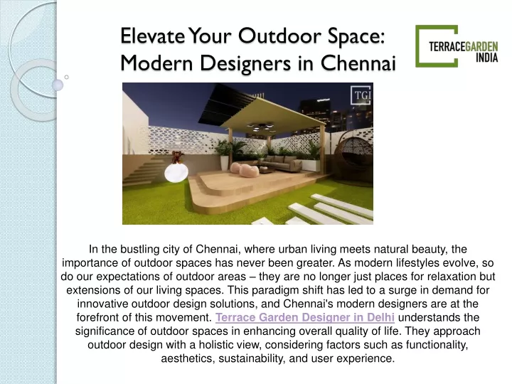elevate your outdoor space modern designers in chennai