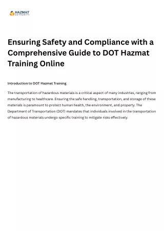 ensuring safety and compliance with