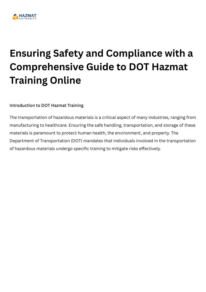 ensuring safety and compliance with