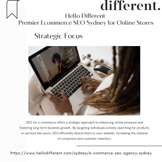 Ecommerce Success: Hello Different Premier Ecommerce SEO Sydney for Online Store