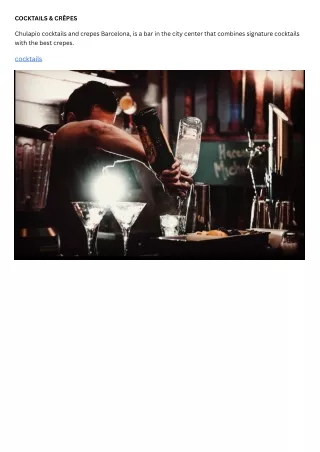 cocktails cr pes