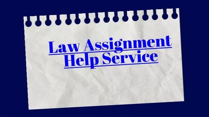 law assignment help service