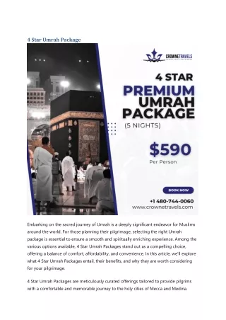 4 Star Umrah Package