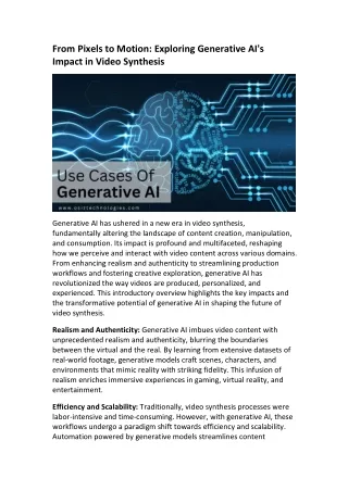 Generative AI Development Company