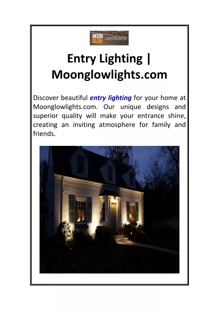 entry lighting moonglowlights com
