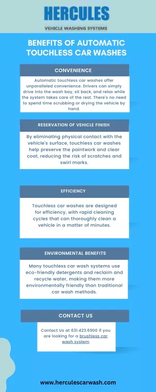 benefits of automatic touchless car washes