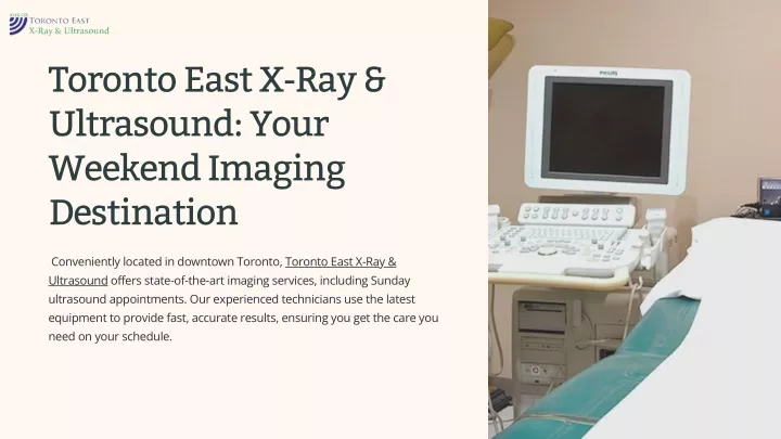 toronto east x ray ultrasound your weekend