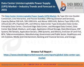 data center uninterruptable power supply