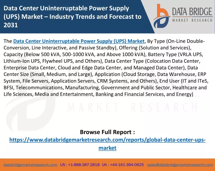 data center uninterruptable power supply