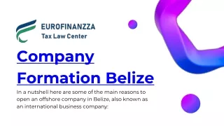 Legal Identity and Protection of Company formation Belize