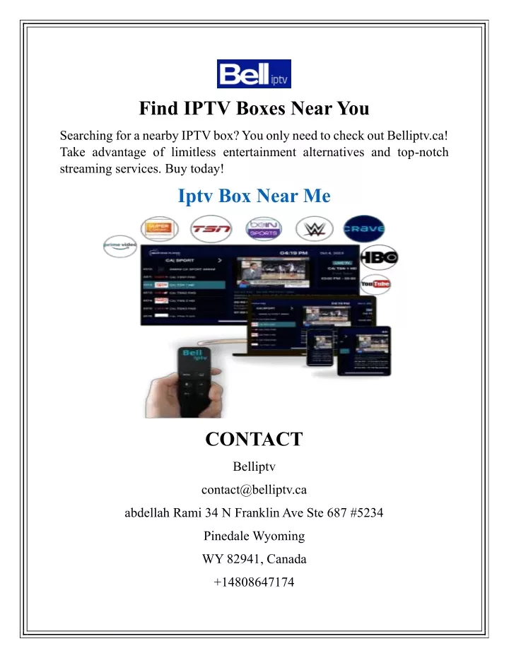 find iptv boxes near you