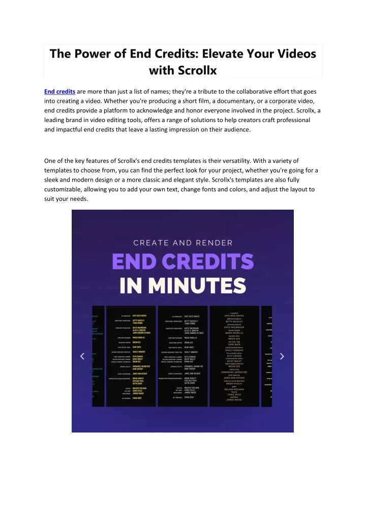 the power of end credits elevate your videos with