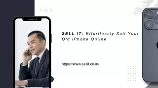 SELLIT Effortlessly Sell Your Old iPhone Online