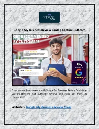 Google My Business Review Cards | Capture-360.com