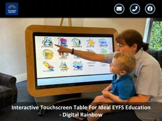 Interactive Touchscreen Table For Ideal EYFS Education - Digital Rainbow
