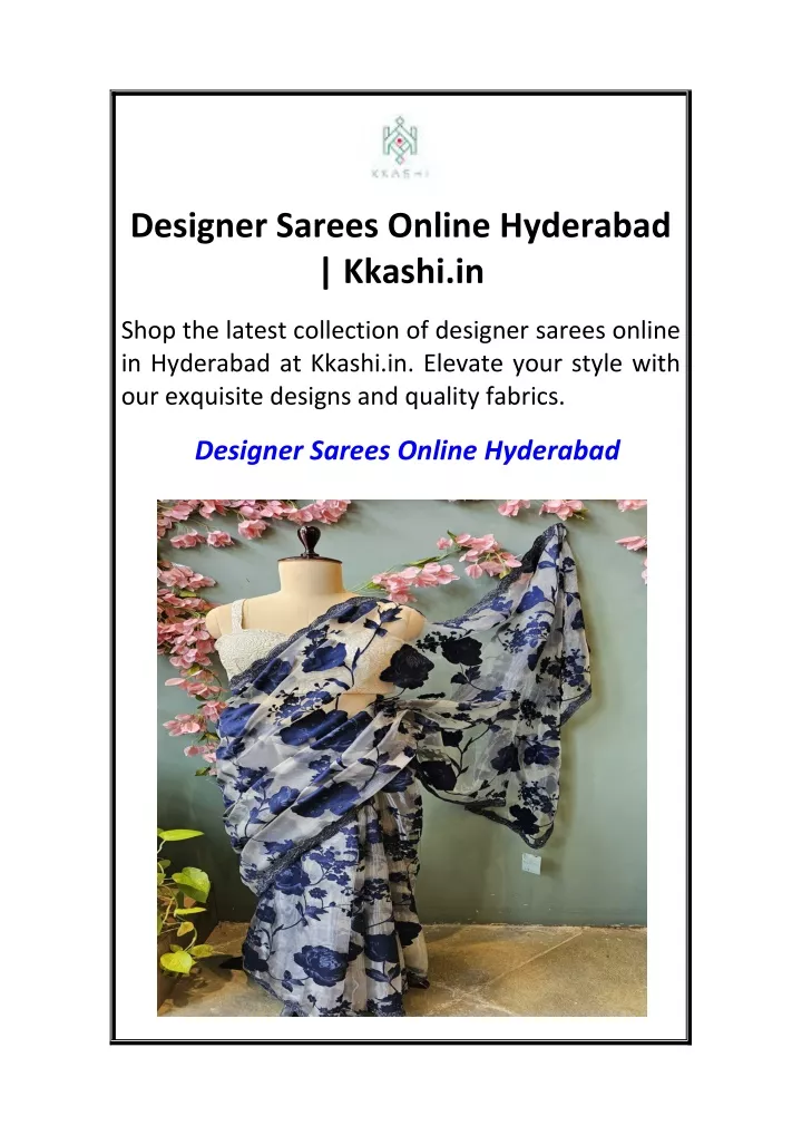 designer sarees online hyderabad kkashi in