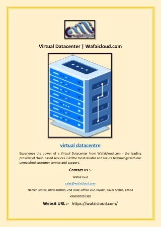 Virtual Datacenter | Wafaicloud.com