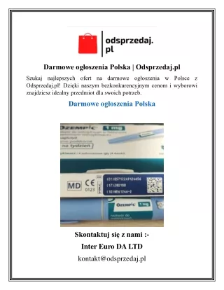 Darmowe ogłoszenia Polska    Odsprzedaj