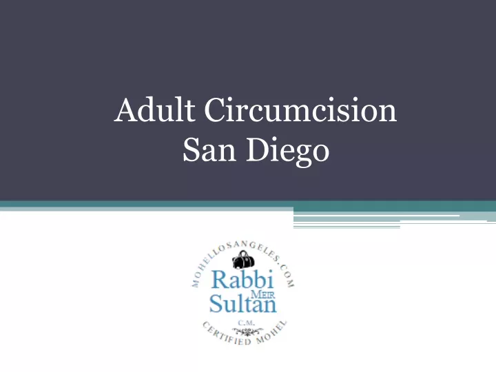 adult circumcision san diego