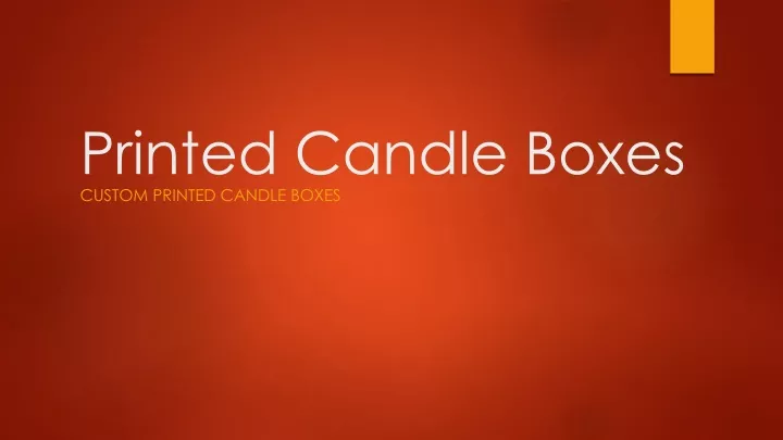 printed candle boxes