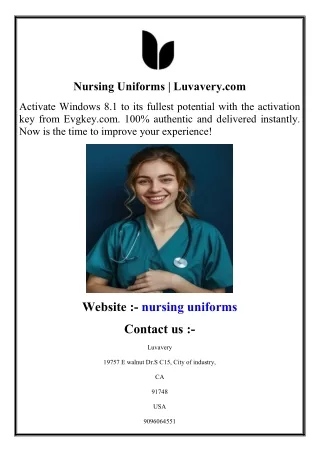 Nursing Uniforms  Luvavery.com