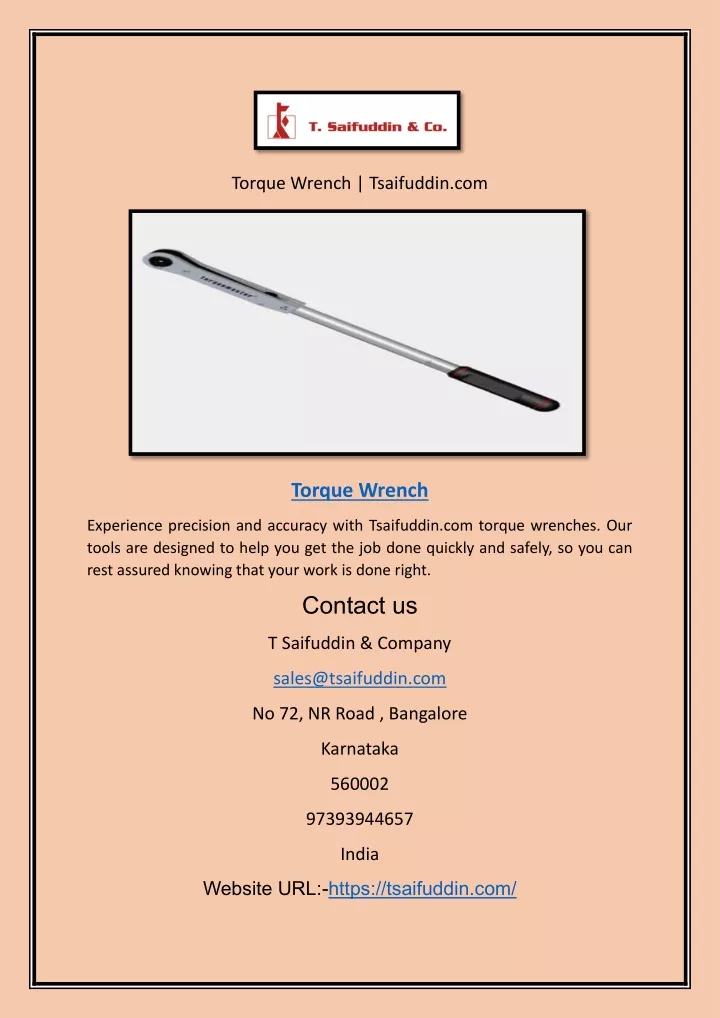 torque wrench tsaifuddin com