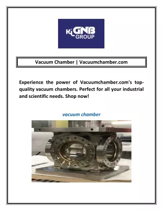 Vacuum Chamber | Vacuumchamber.com