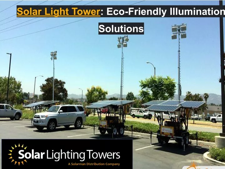 solar light tower eco friendly illumination