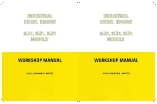 ISUZU 3LA1 INDUSTRIAL DIESEL ENGINE Service Repair Manual