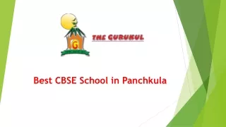 Enroll Your Child at The Gurukul, the Best CBSE School in Panchkula