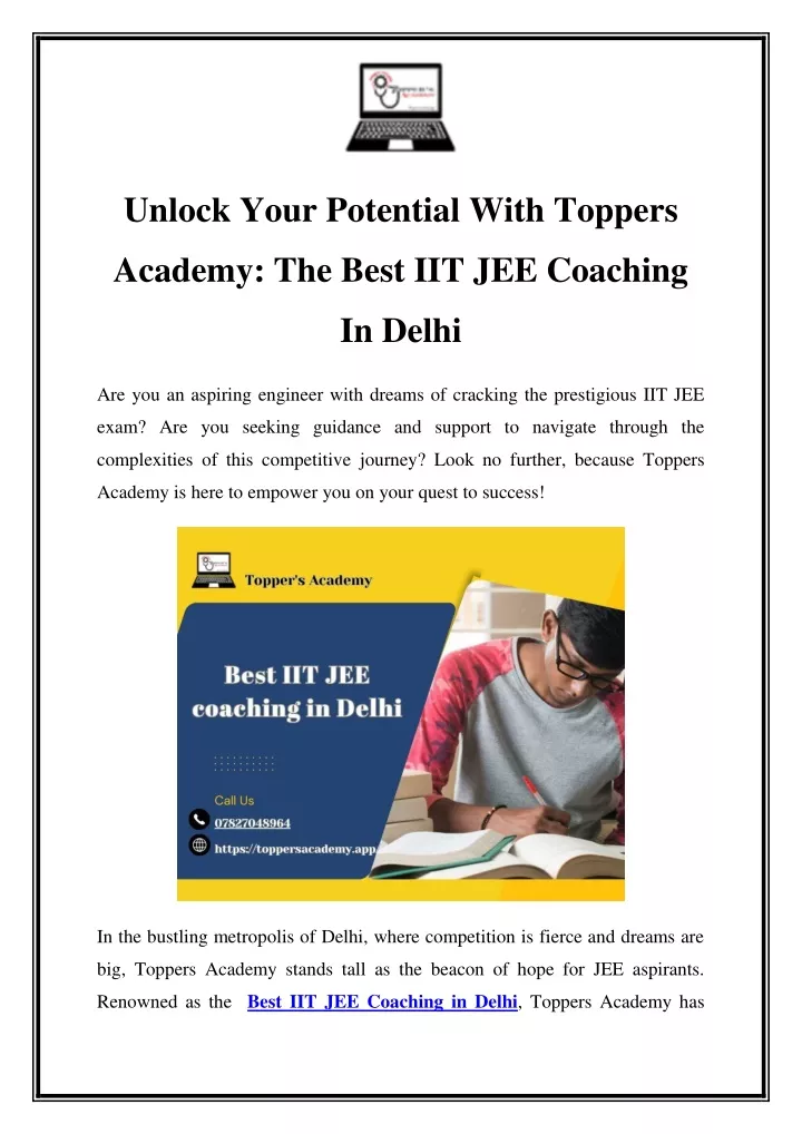 unlock your potential with toppers