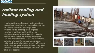 "Exploring Radiant Cooling and Heating System: Pros and Cons in  India"