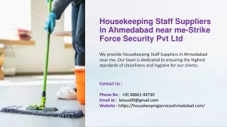 Housekeeping Staff Suppliers in Ahmedabad near me, Best Housekeeping Staff Suppl