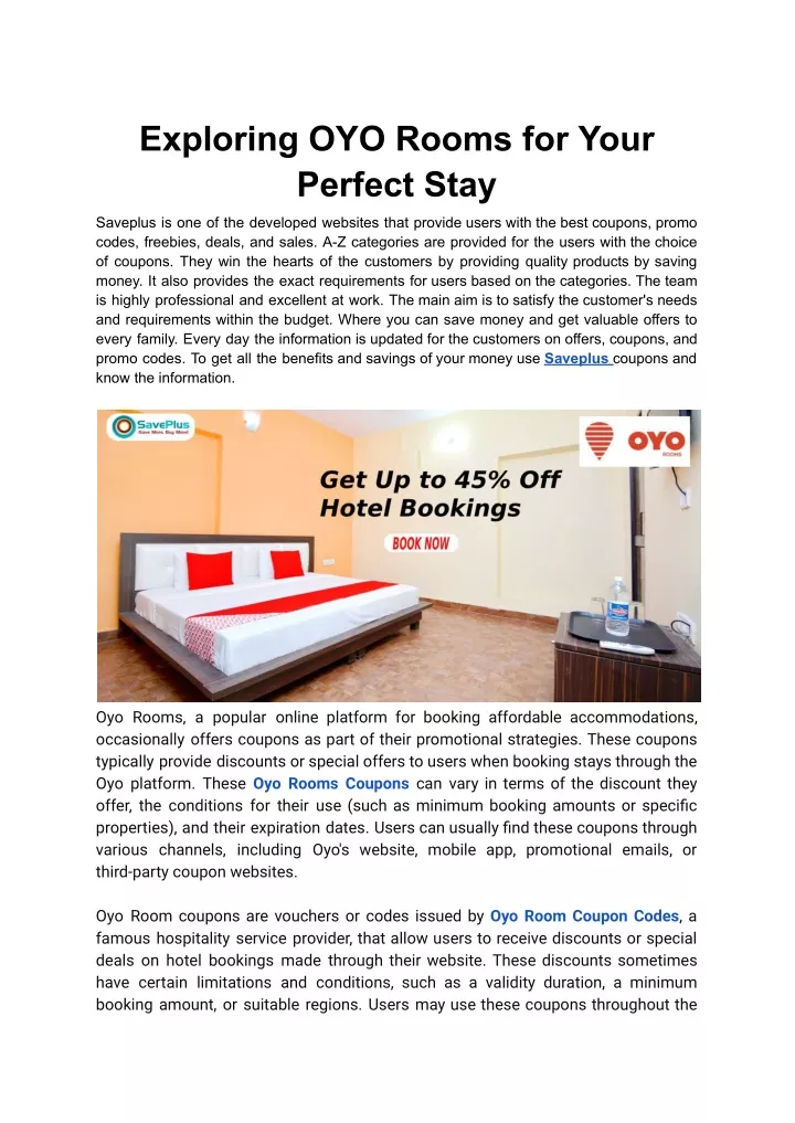 exploring oyo rooms for your perfect stay