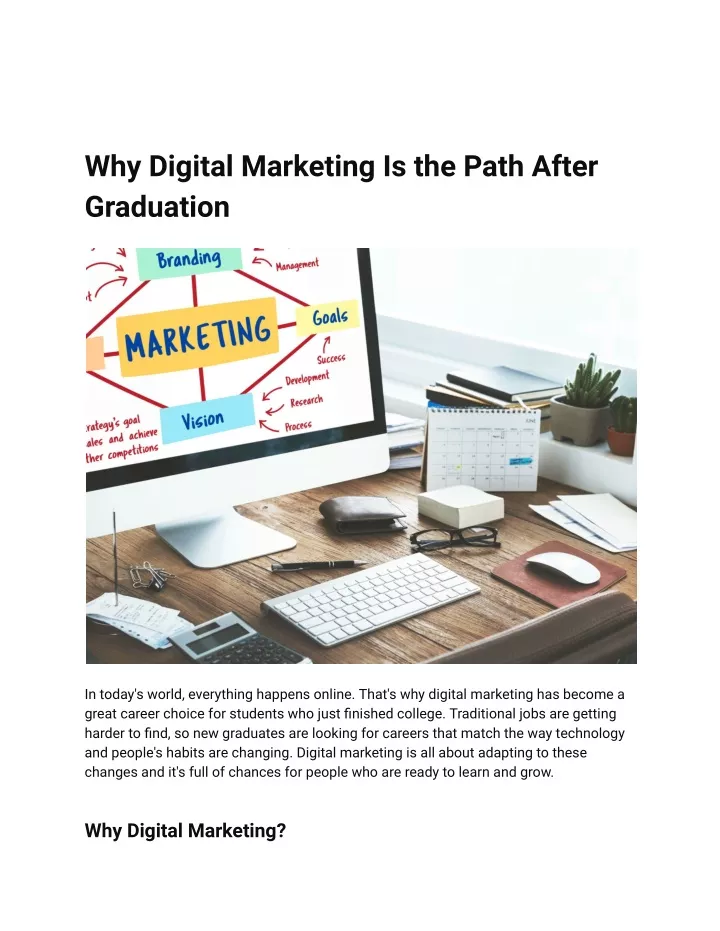 why digital marketing is the path after graduation