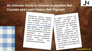 An Ultimate Guide to Choose Accredited Nail Courses and Learn Ombre Nail Pigment