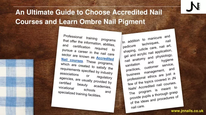 an ultimate guide to choose accredited nail courses and learn ombre nail pigment