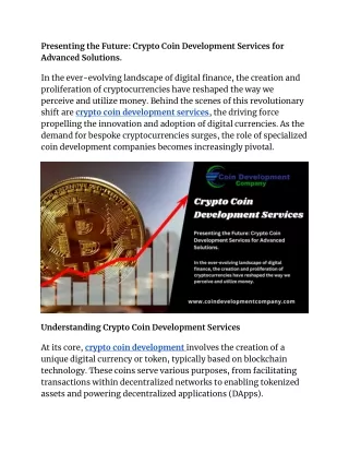 Presenting the Future_ Crypto Coin Development Services for Advanced Solutions