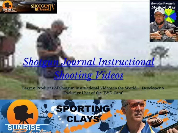 shotgun journal instructional shooting videos