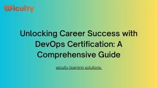 Unlocking Career Success with DevOps Certification A Comprehensive Guide