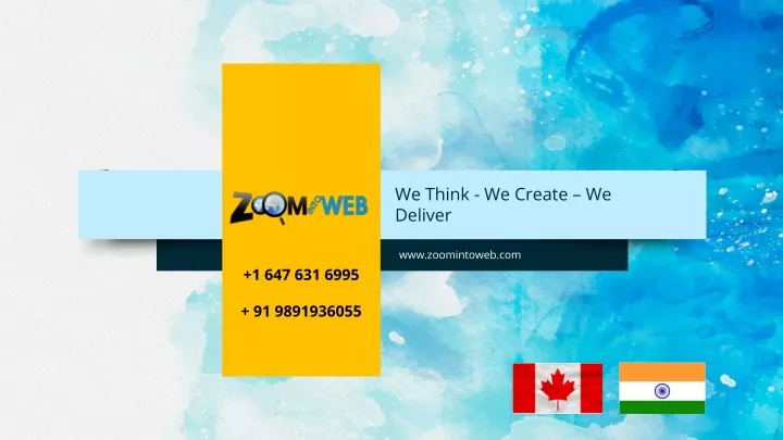 we think we create we deliver