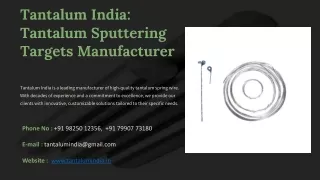 Tantalum Sputtering Targets Manufacturer, Best Tantalum Sputtering Targets Manuf
