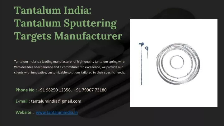 tantalum india tantalum sputtering targets